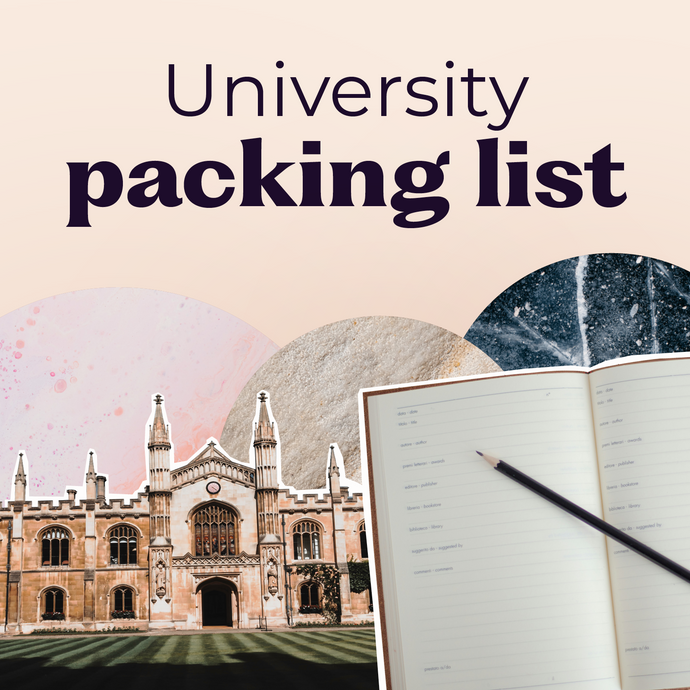 University packing list –what to bring to uni!