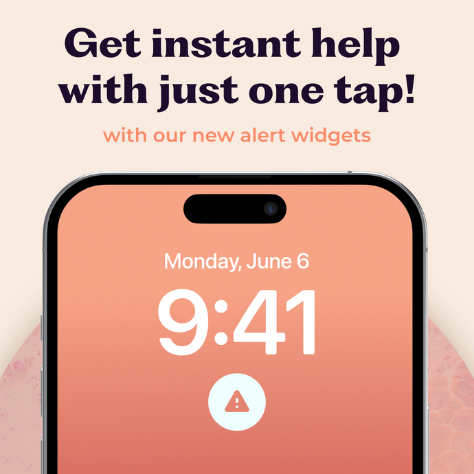 New safety feature: one-tap alert widgets